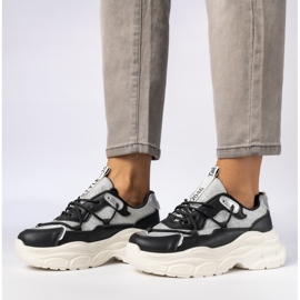 Baskets sportives noires féminines 1