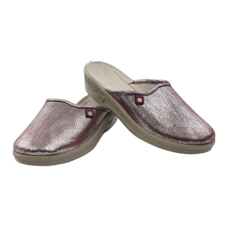 Befado chaussures pour femmes pantoufles 219d468 multicolore argent 3