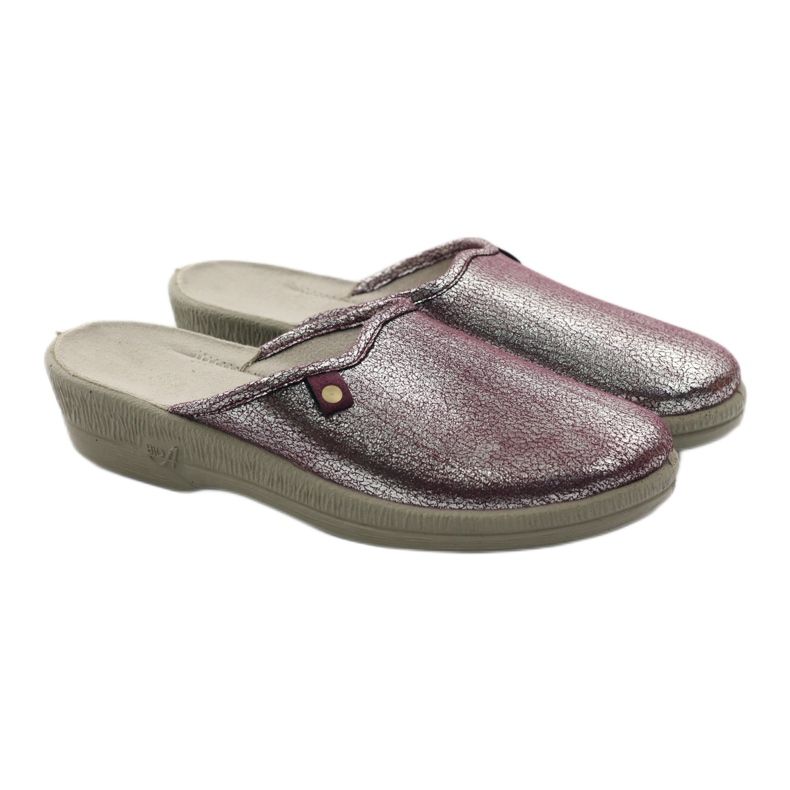 Befado chaussures pour femmes pantoufles 219d468 multicolore argent 4