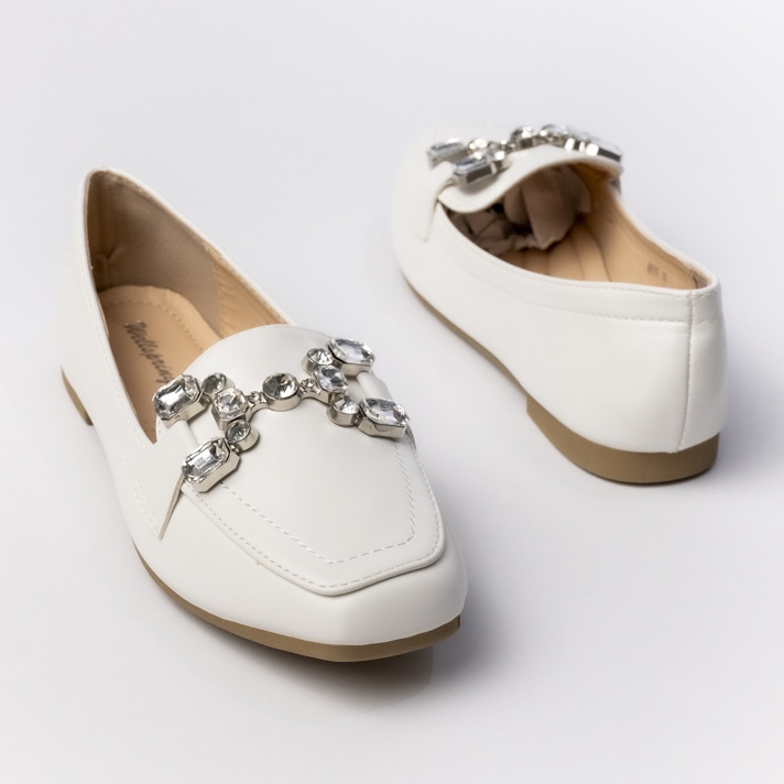 Mocassins pour femmes avec décorations blanches 1 Mocassins pour femmes avec décorations blanches 1