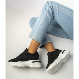 Baskets sportives noires féminines 1