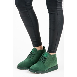 New Age Bottes femme vert 1