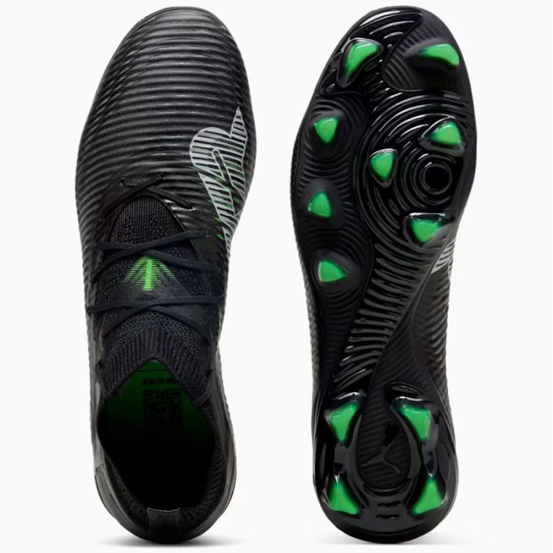 Puma Future 8 Pro FG / AG 108139-02 Chaussures noires avec une chaussette le noir 1 Puma Future 8 Pro FG / AG 108139-02 Chaussures noires avec une chaussette le noir 1
