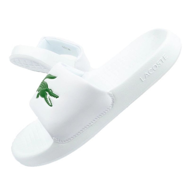 Chaussons Lacoste Serve Slide M 02082 blanc 1
