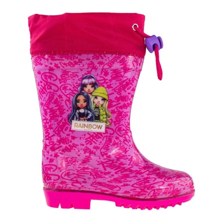 Coqui Perletti Rainbow High bottes en caoutchouc 98325 rose 1