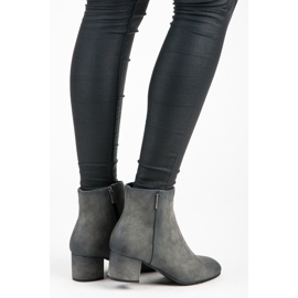 Vinceza Bottes à petit talon gris 1