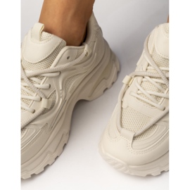 Baskets sportives beige féminines 2