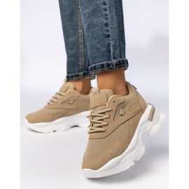 Baskets sportives beige-khaki pour femmes 2 Baskets sportives beige-khaki pour femmes 2