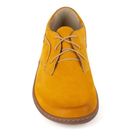 Olivier Chaussures en cuir minimaliste aux pieds nus pour femmes 1082 Moutarde nubuk jaune 14