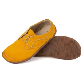 Olivier Chaussures en cuir minimaliste aux pieds nus pour femmes 1082 Moutarde nubuk jaune 15