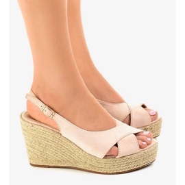 Bottes en daim pour le printemps, chaussures à talons hauts pour femmes beige 1