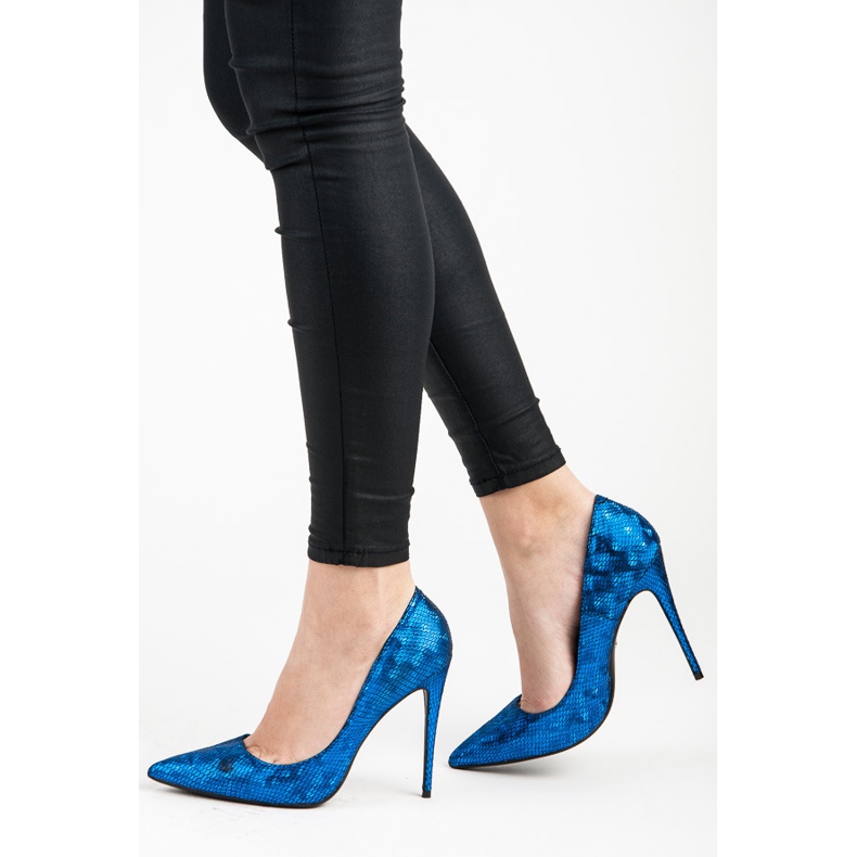 Vices Épingles à imprimé serpent bleu 1