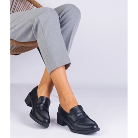 Eco-Pumps Black sur un poteau bas le noir 2