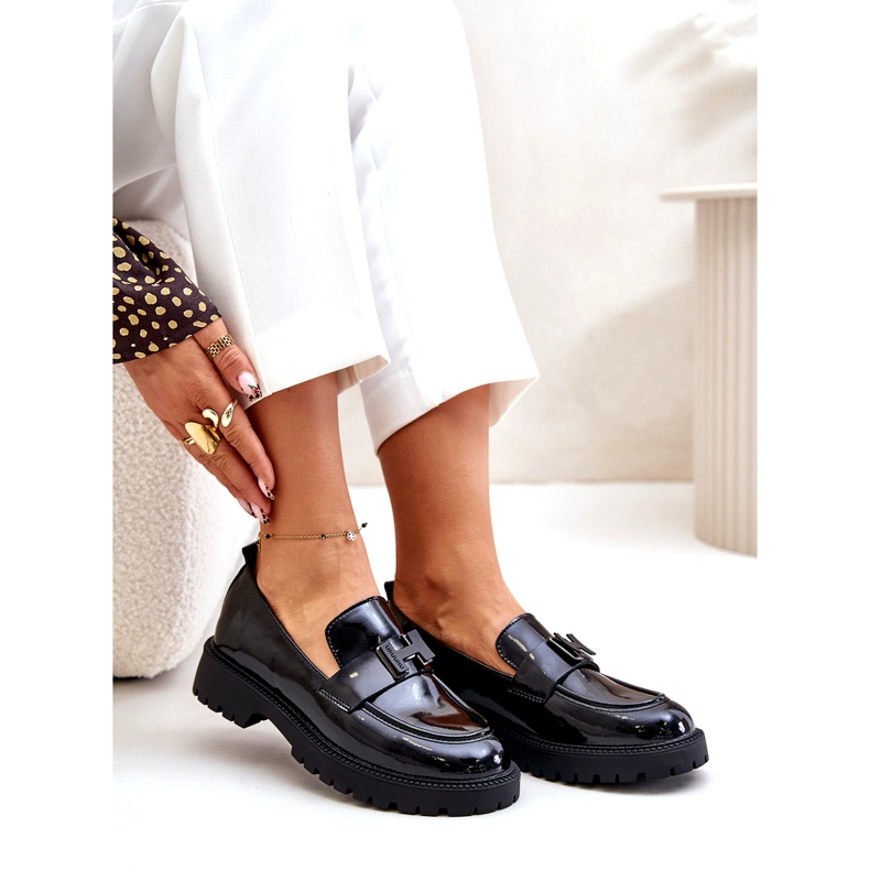 Mocassins Vernis Femme Vinceza 62187 Noir le noir 7