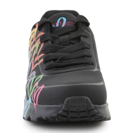 SKECHERS UNON LTE SHOSTES - Écartons les coeurs colorés Love 314064L -BKMT le noir 2
