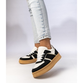Baskets classiques pour femmes sur platfom noir le noir 4
