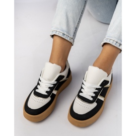 Baskets classiques pour femmes sur platfom noir le noir 5