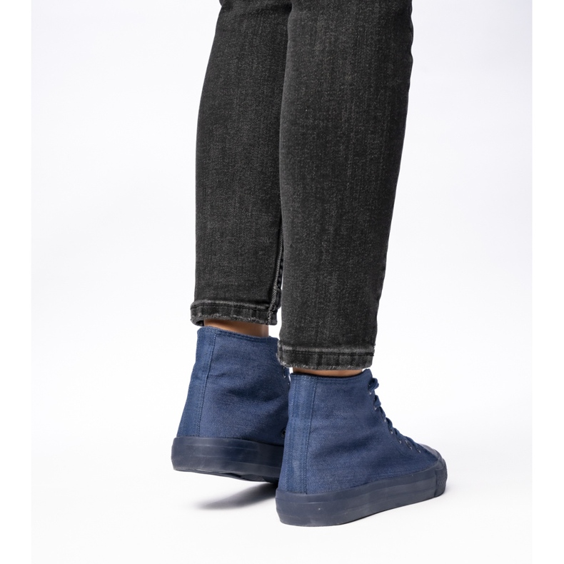 Baskets en jean classiques pour femmes bleu 2