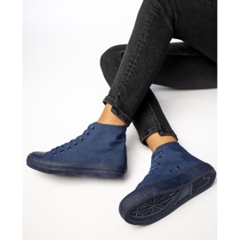 Baskets en jean classiques pour femmes bleu 5