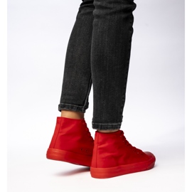 Sneakers classiques des femmes rouges 1