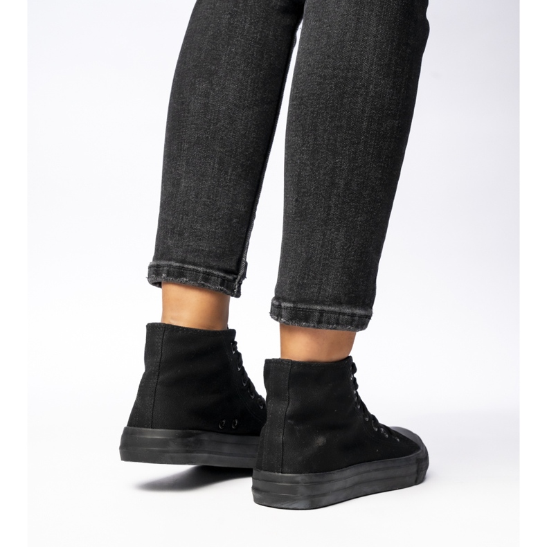 Baskets classiques noires pour femmes le noir 2