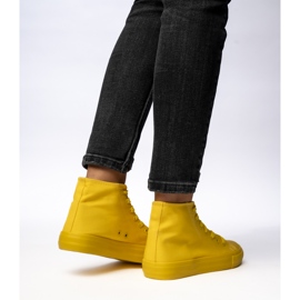 Baskets féminines classiques jaunes 5