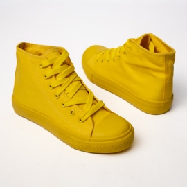 Baskets féminines classiques jaunes 3
