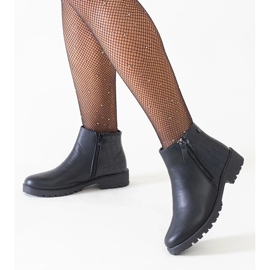 Bottes classiques noires pour femmes à semelle épaisse, cuissardes en daim le noir 3