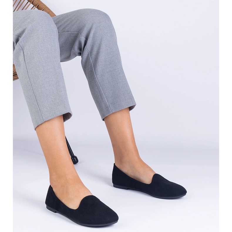 Ballerines classiques noires d'Ekozamsz le noir 1