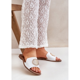 Volets en cuir avec décoration à thèmes plate Zazoo 3047 / o blanc 2