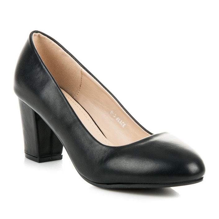 Escarpins sur le poteau le noir 1