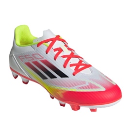 Adidas F50 Club FG / MG IE1243 Chaussures de football blanches 1 Adidas F50 Club FG / MG IE1243 Chaussures de football blanches 1