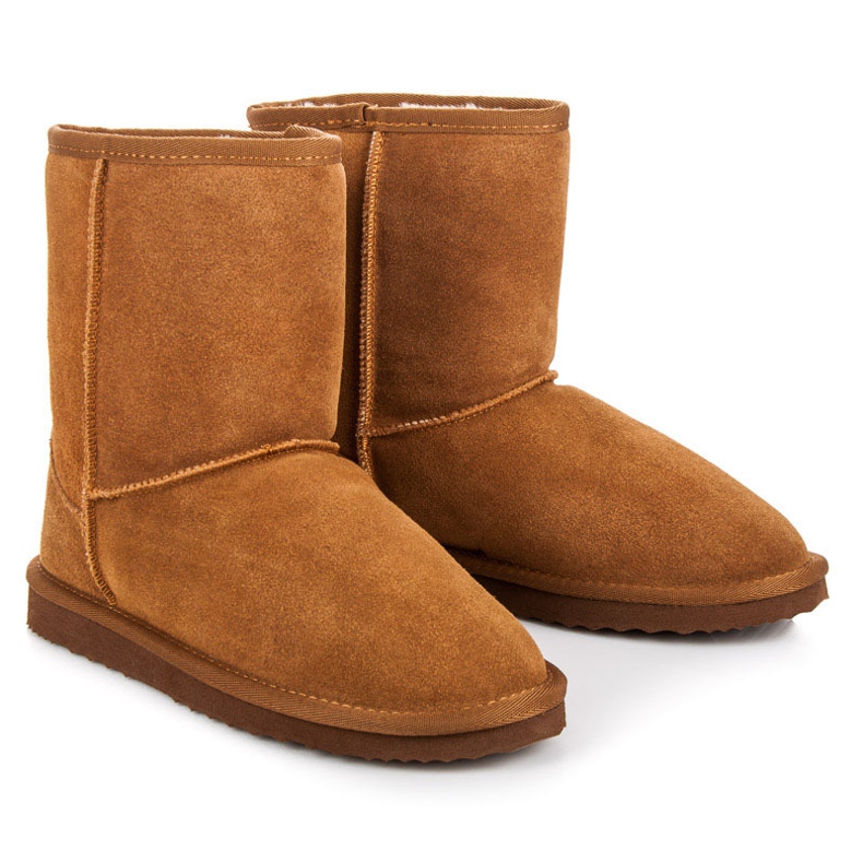 Coco Perla Bottes de neige en cuir pour femmes brun multicolore 1