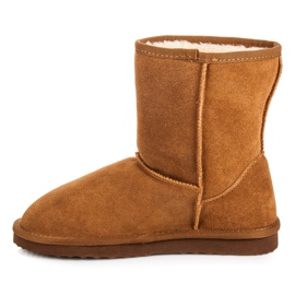 Coco Perla Bottes de neige en cuir pour femmes brun multicolore 2