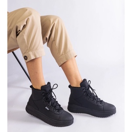 Bottes chaudes noires Lee Cooper LCJ-23-31-3028L le noir 1