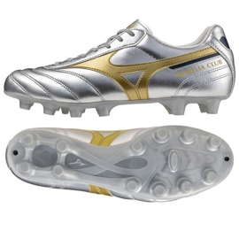 Mizuno Morelia II Club FG P1GA251604 Chaussures de football argent 1