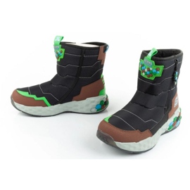 Skechers Jr 402216L/BKBR bottes de neige brun 13
