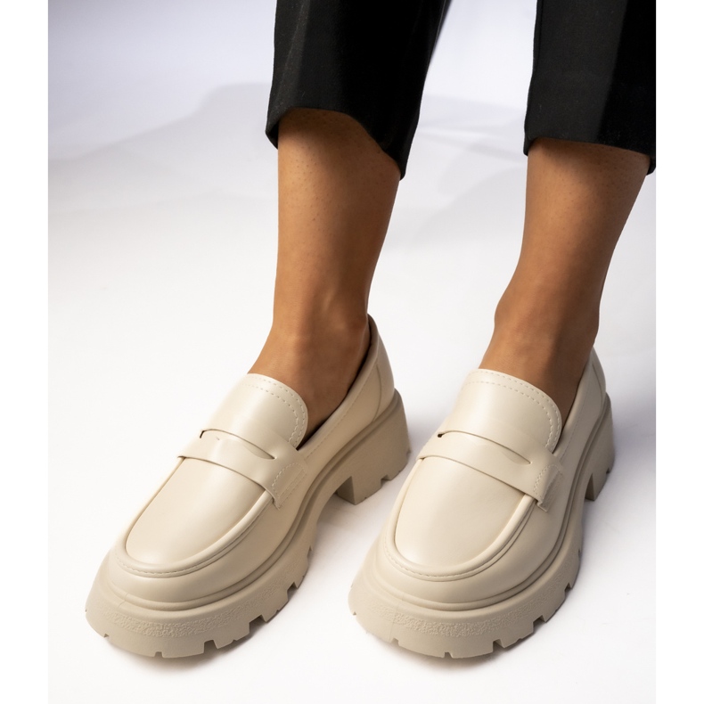 Femmes via les mocassins beige giulia 2