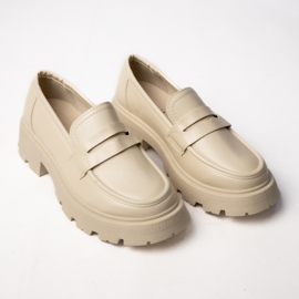 Femmes via les mocassins beige giulia 4