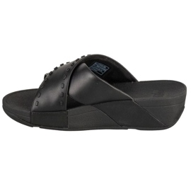 Fitflop Lulu Rubber-stud GB2-001 chaussures noires le noir 1