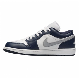 Nike Air Jordan 1 Low 553558-141 Navy Blue Shoes bleu 1