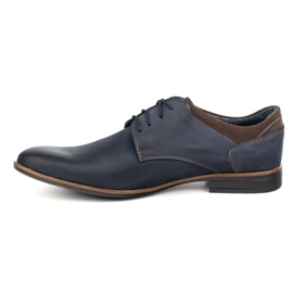 Chaussures Olivier 263gt, cuir formel de la marine bleu 1