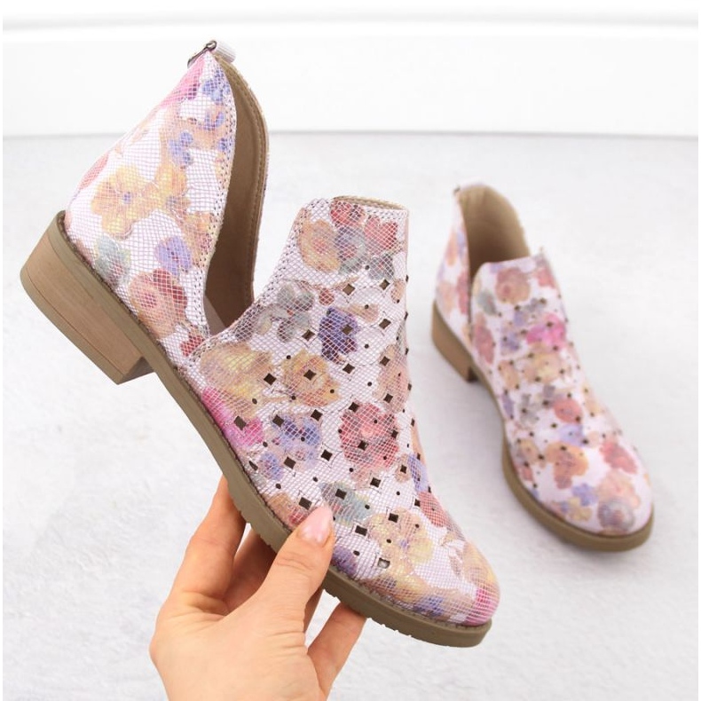 M.Daszyński M. Daszyński Bottes SA62-102 Openwork violet 1