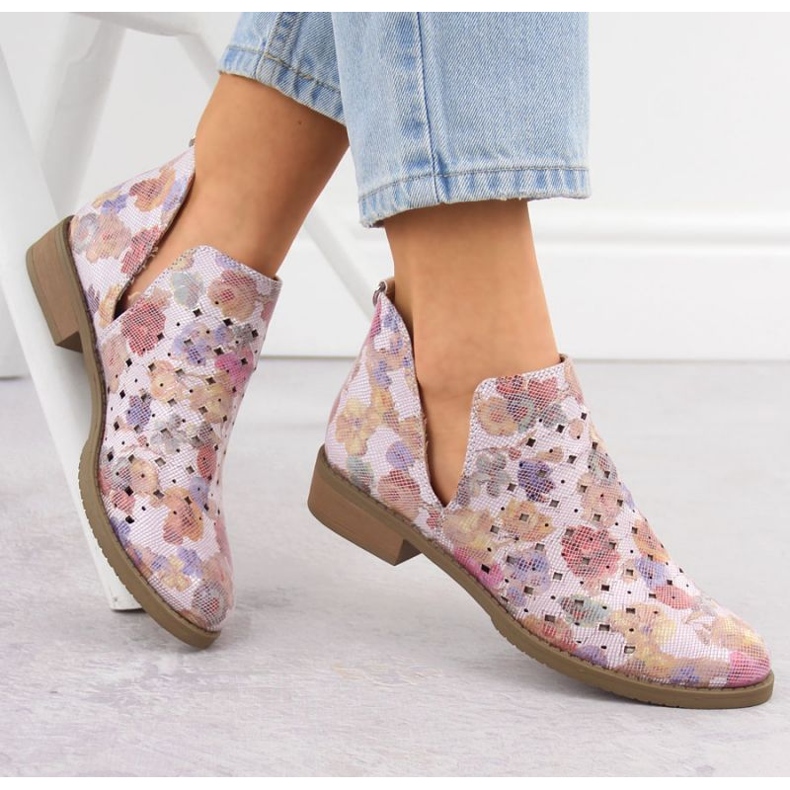 M.Daszyński M. Daszyński Bottes SA62-102 Openwork violet 2