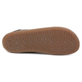 Chaussures aux pieds nus minimaliste en cuir wasak 0744w marron brun 1