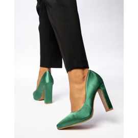Pumps verts de lavana pour femmes 1