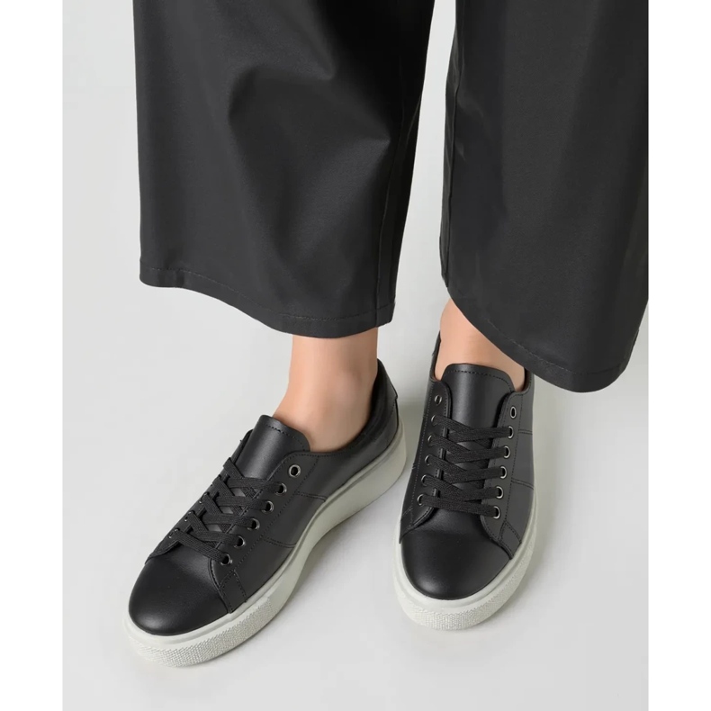 Sneakers féminins lundi tout noir 1
