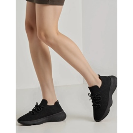Baskets féminines Astaro Black le noir 2