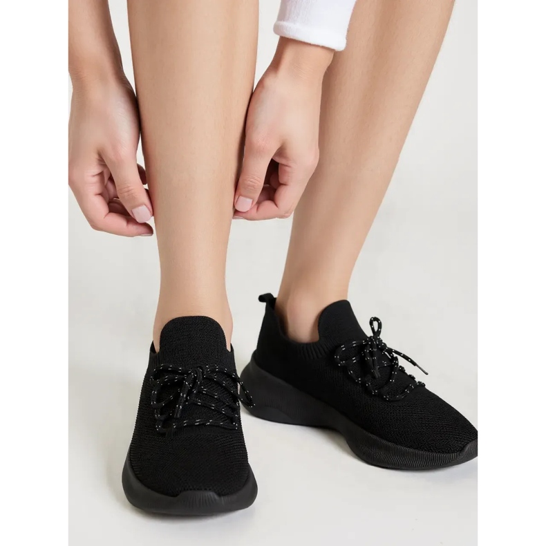 Baskets féminines Astaro Black le noir 1