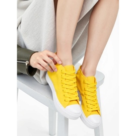 Baskets jaunes Livio pour femmes 1